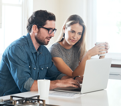 couple on laptop