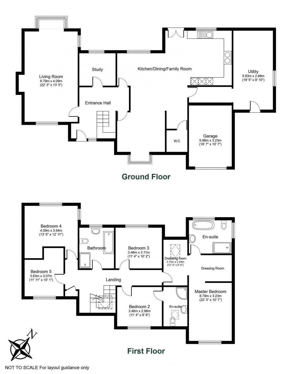 Floorplan for Kendal Lane, Tockwith, York, YO26 7QN