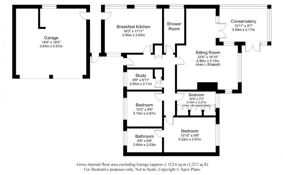 Floorplan for Collingham, Hastings Way, LS22