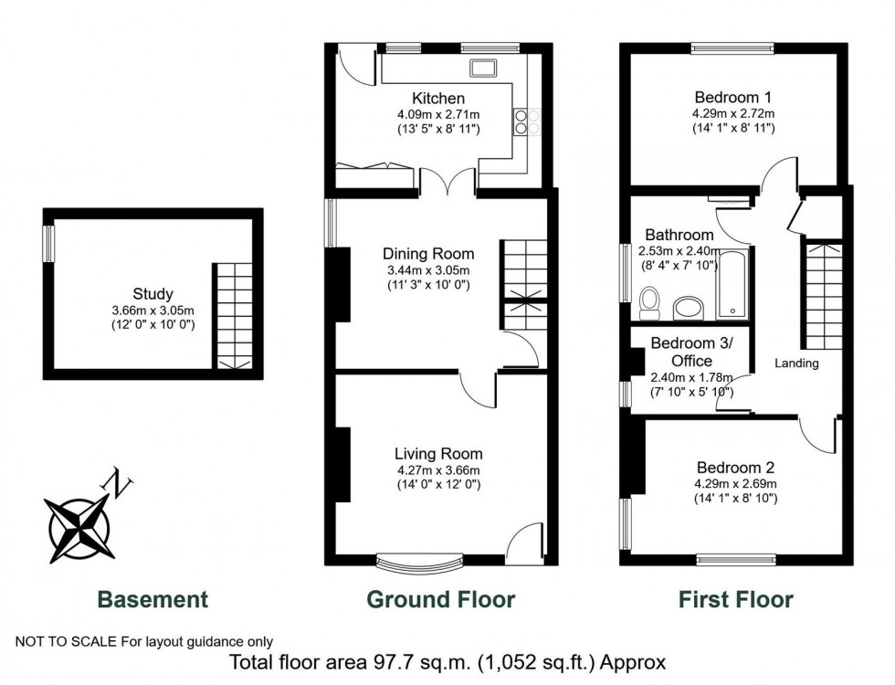 Floorplan for Boston Spa, Grove Road, LS23