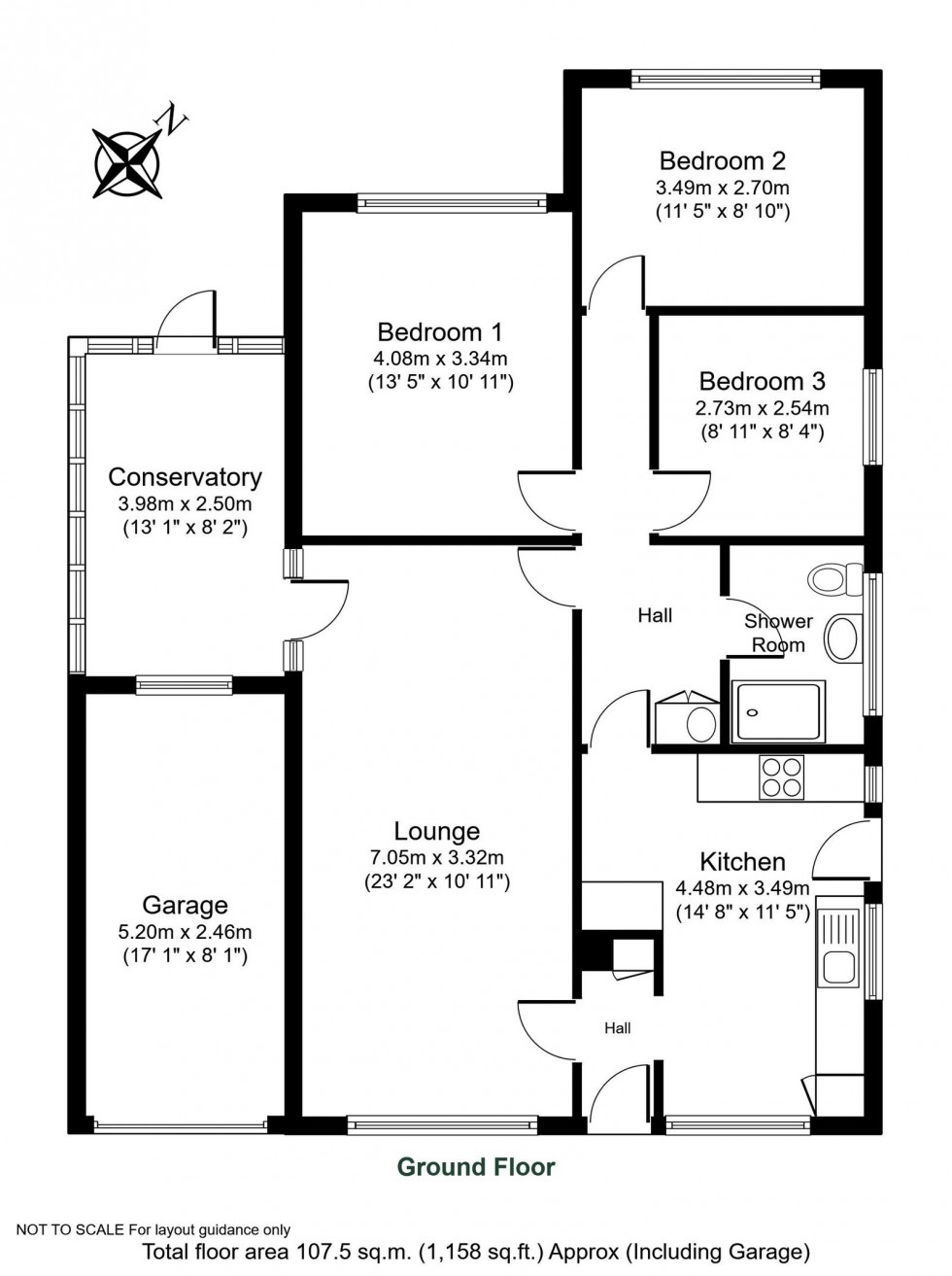 Floorplan for Parkfield Drive, Boston Spa, Wetherby, LS23 6EF