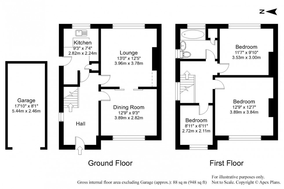 Floorplan for Wetherby, Woodhill View, LS22 