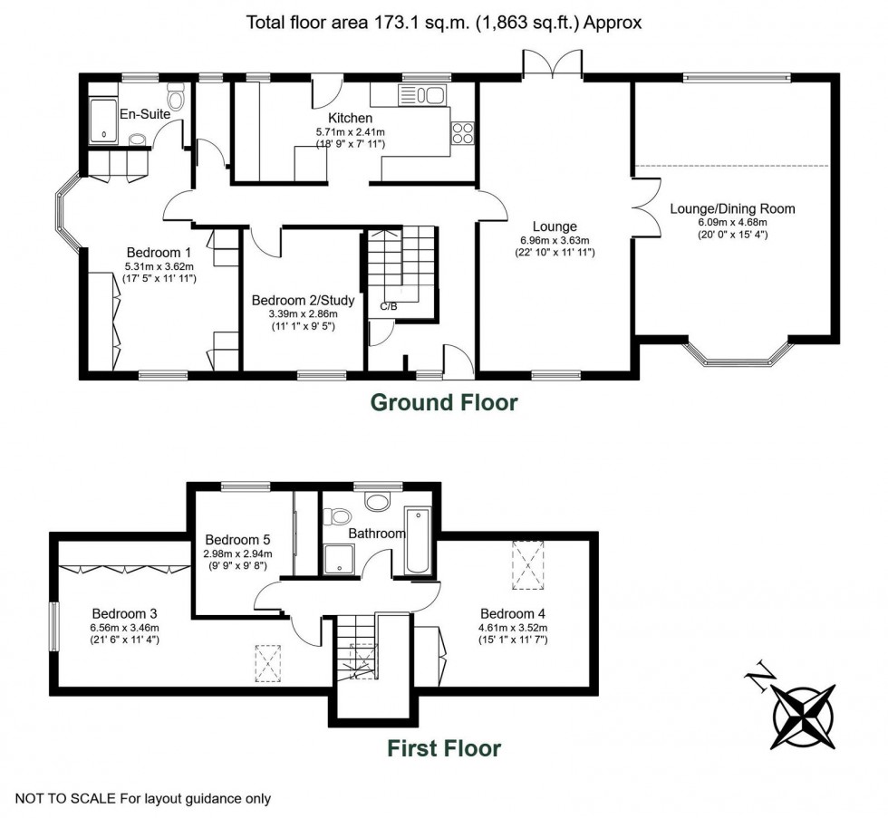 Floorplan for Boston Spa, Ivy Lane, LS23