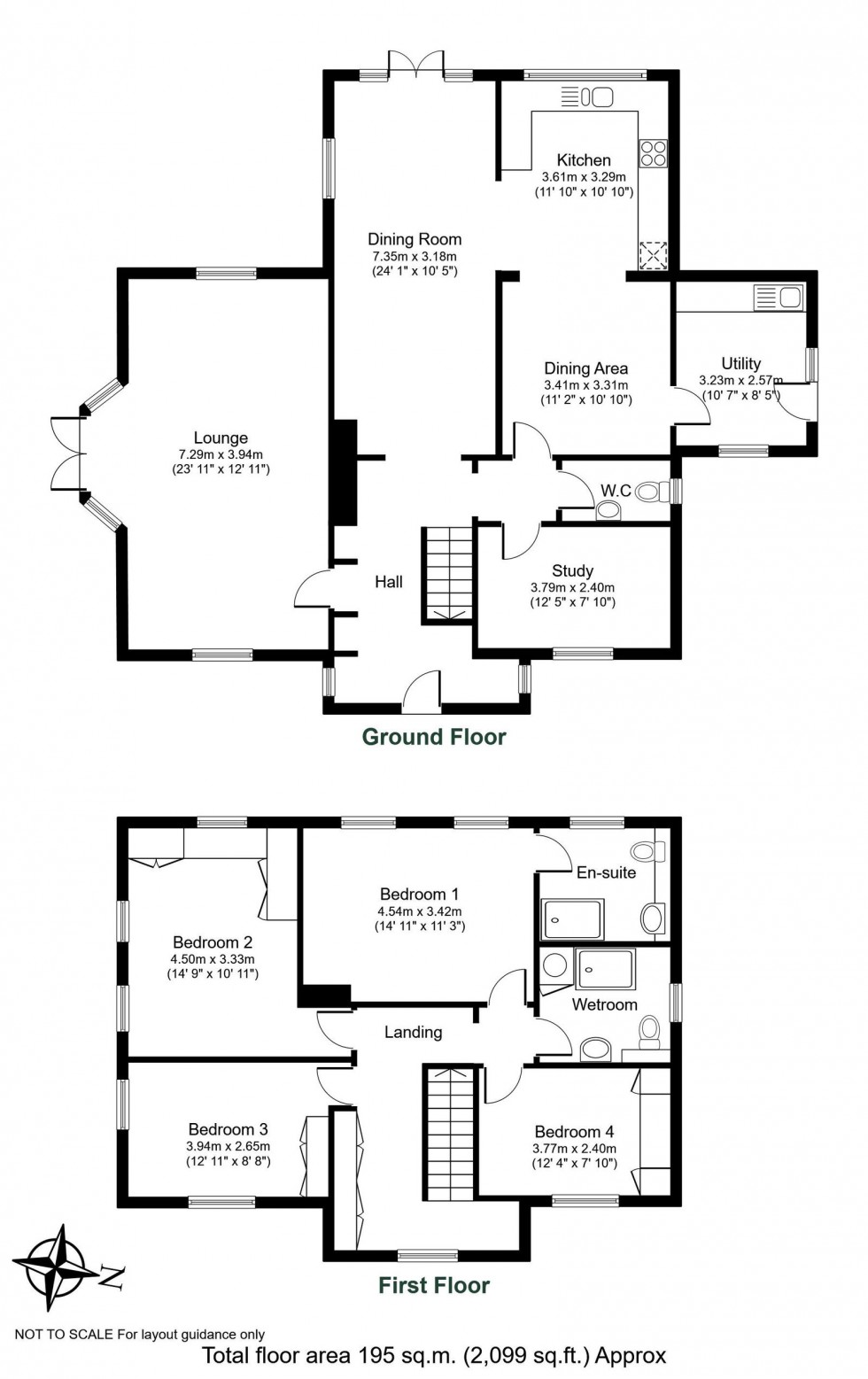 Floorplan for Boston Spa, Grove Road, LS23