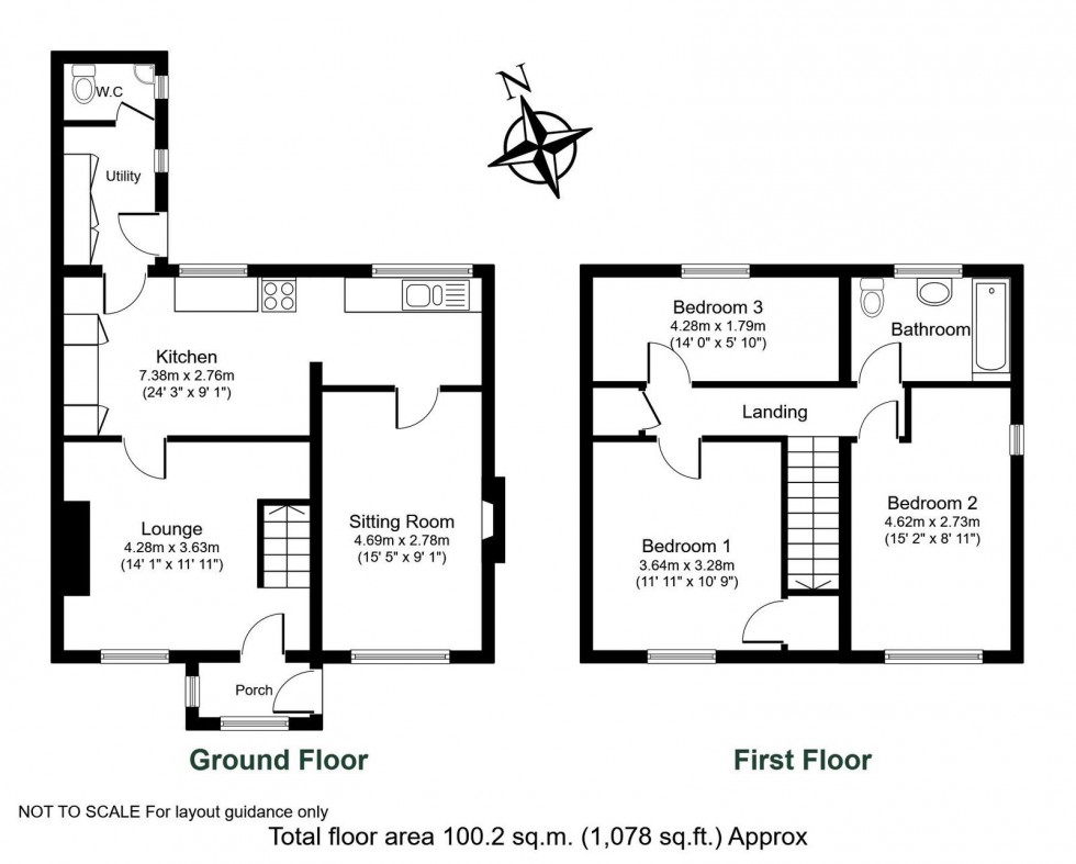Floorplan for Newton Kyme, Near Tadcaster, Main Street, LS24