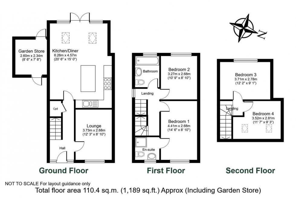Floorplan for Clifford, Willow Lane, LS23