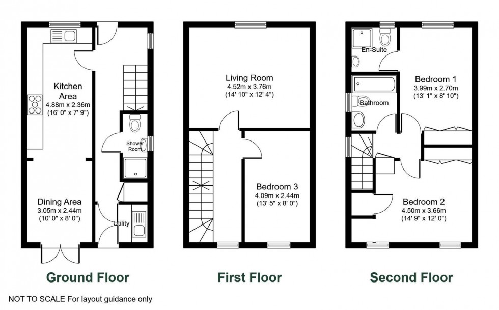 Floorplan for Tower Crescent, Tadcaster, LS24 9JP