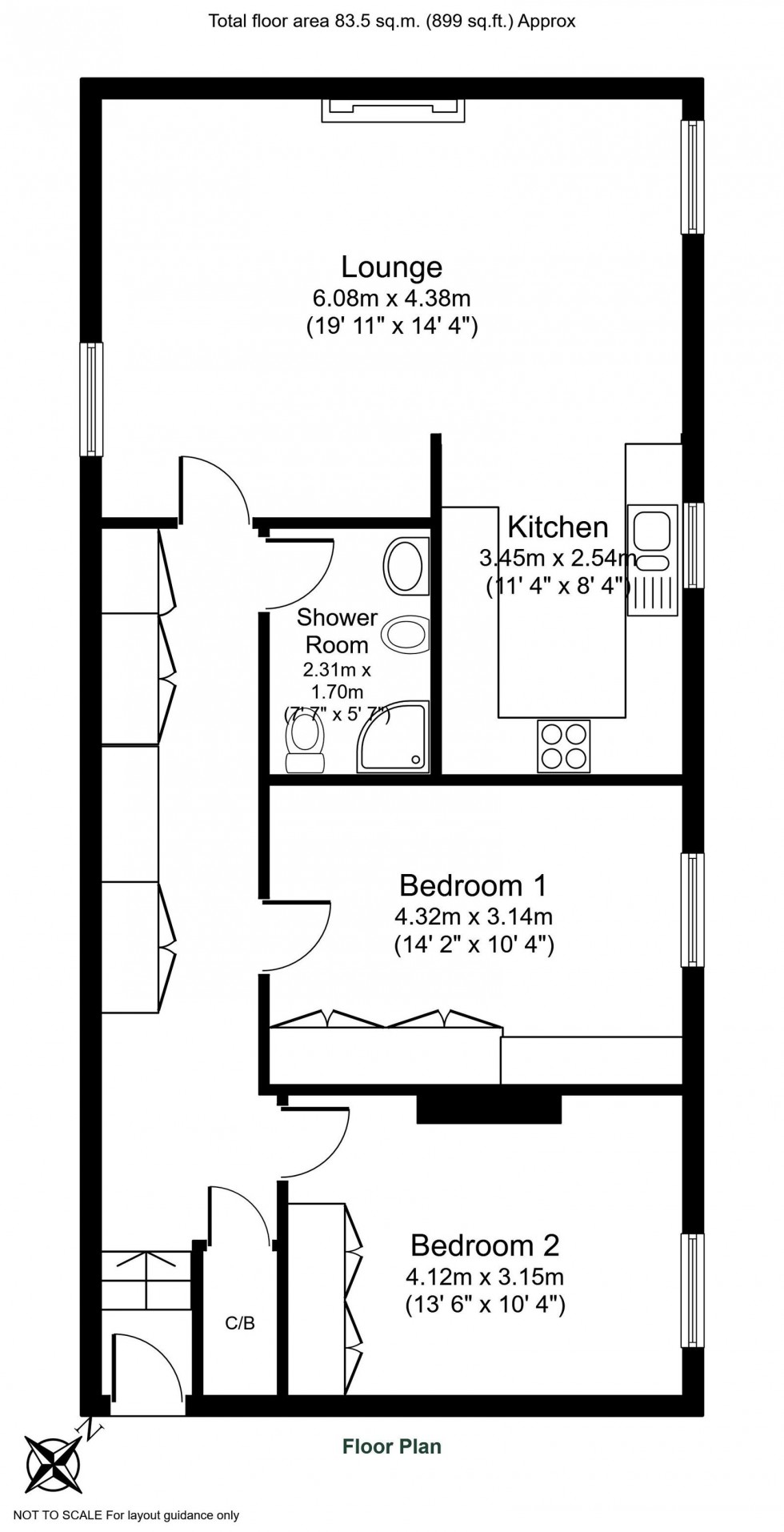 Floorplan for Spofforth, Nickols Lane, HG3