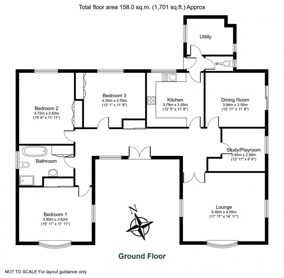 Floorplan for Collingham, Birdale Field Lane, Wetherby, LS22 