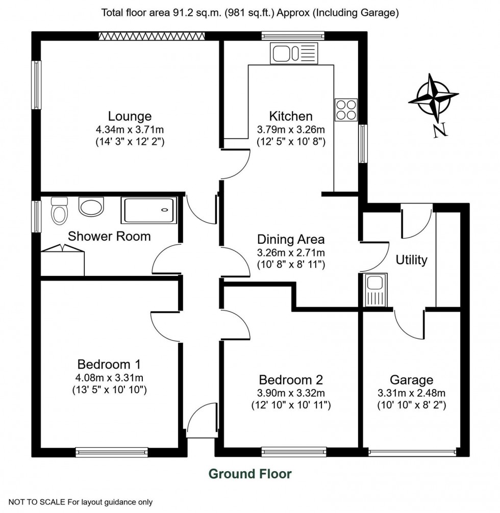 Floorplan for North Grove Crescent, Wetherby, West Yorkshire, LS22 7PY