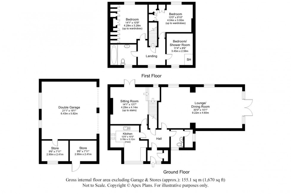 Floorplan for Scarcroft ~ Scarcroft View, Brandon Lane, Shadwell, Leeds, LS17 