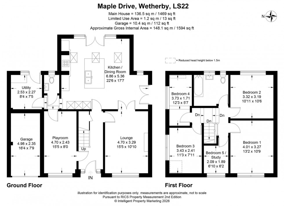 Floorplan for Wetherby ~ Maple Drive, LS22 