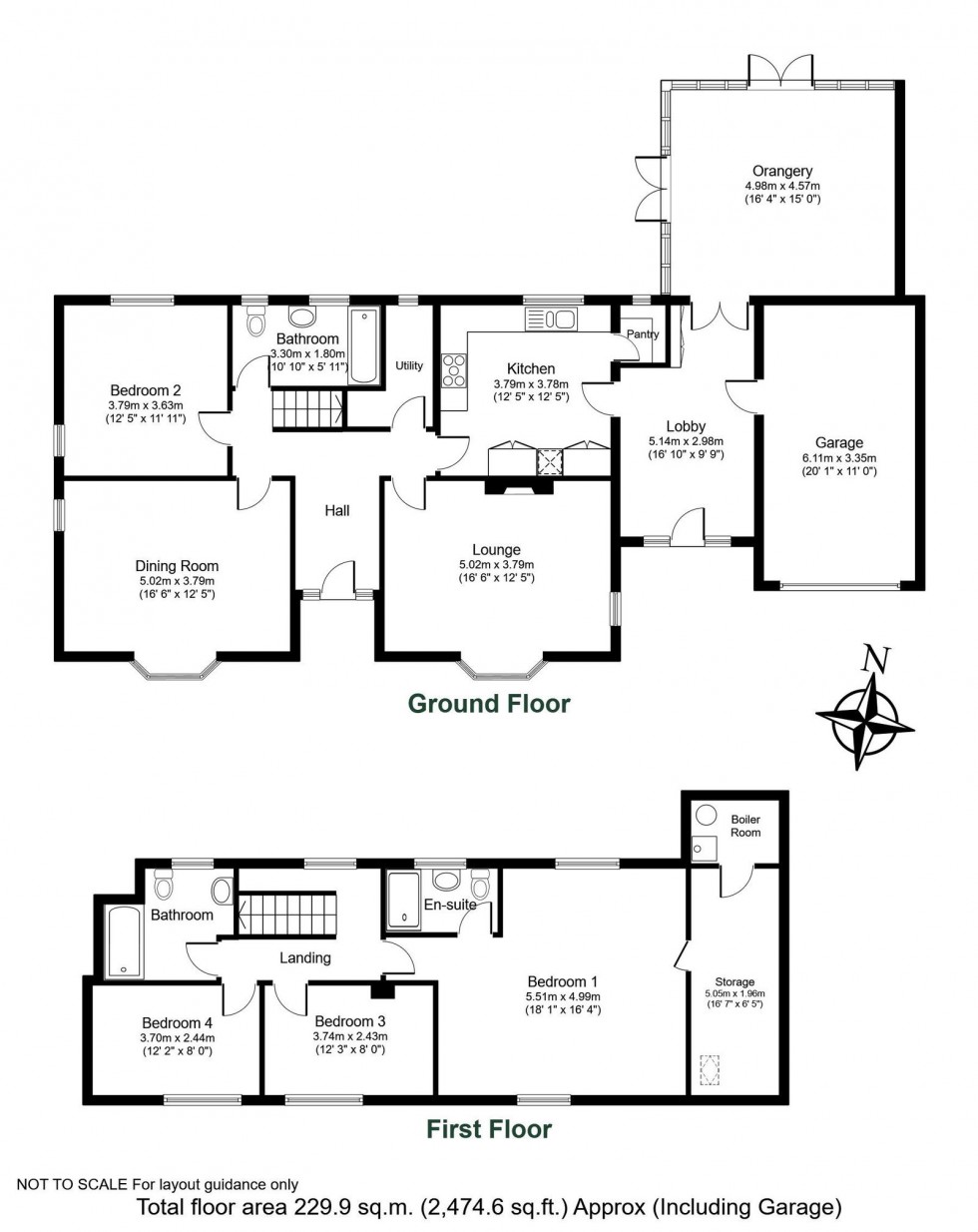 Floorplan for Boston Spa, Wetherby, St Johns Road, LS23