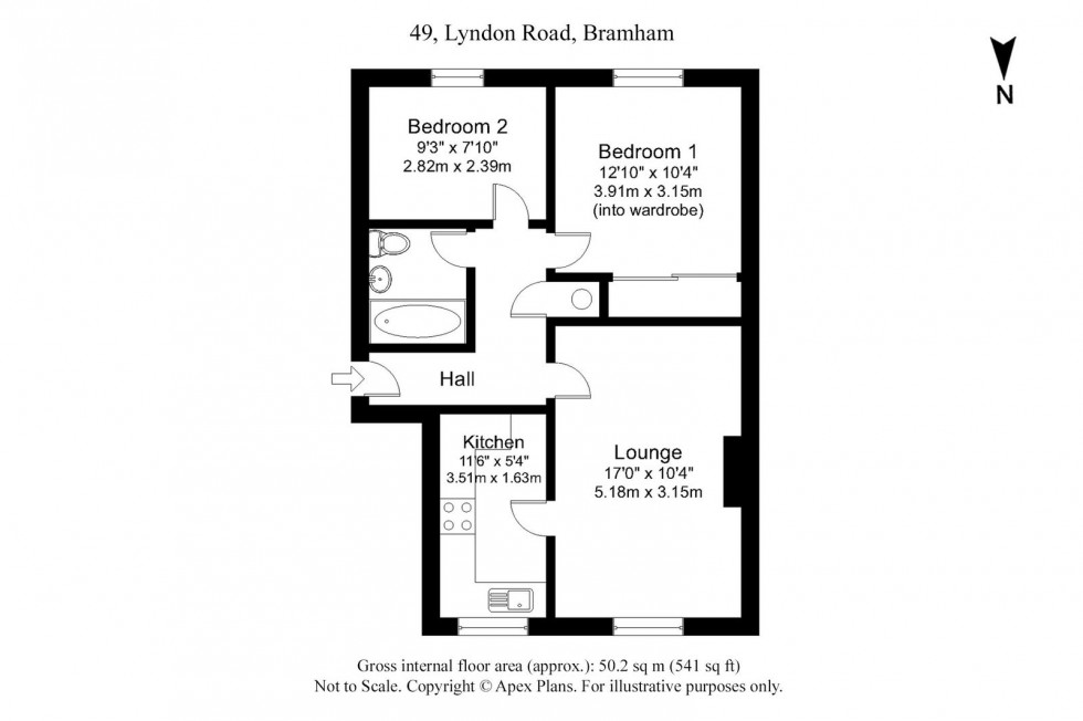 Floorplan for Bramham, Lyndon Road, LS23 
