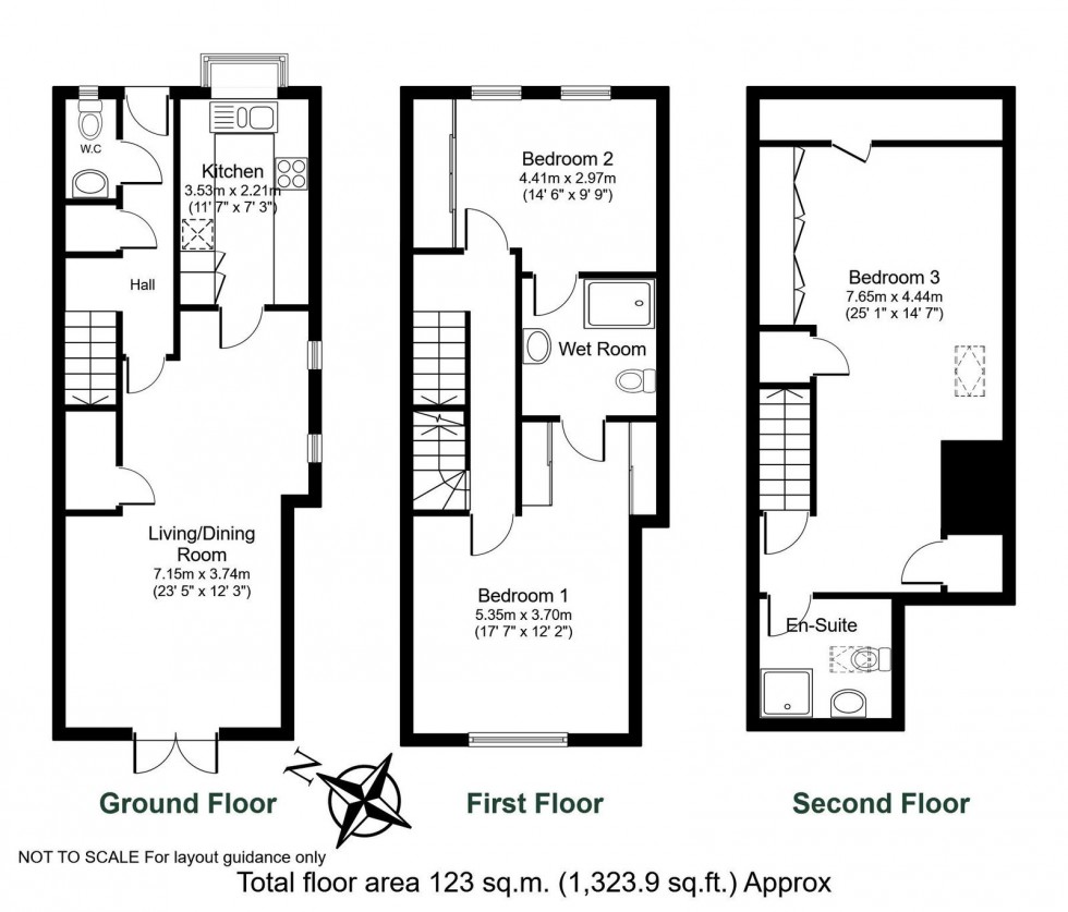Floorplan for Thorp Arch, Walton Gardens, Wetherby, LS23