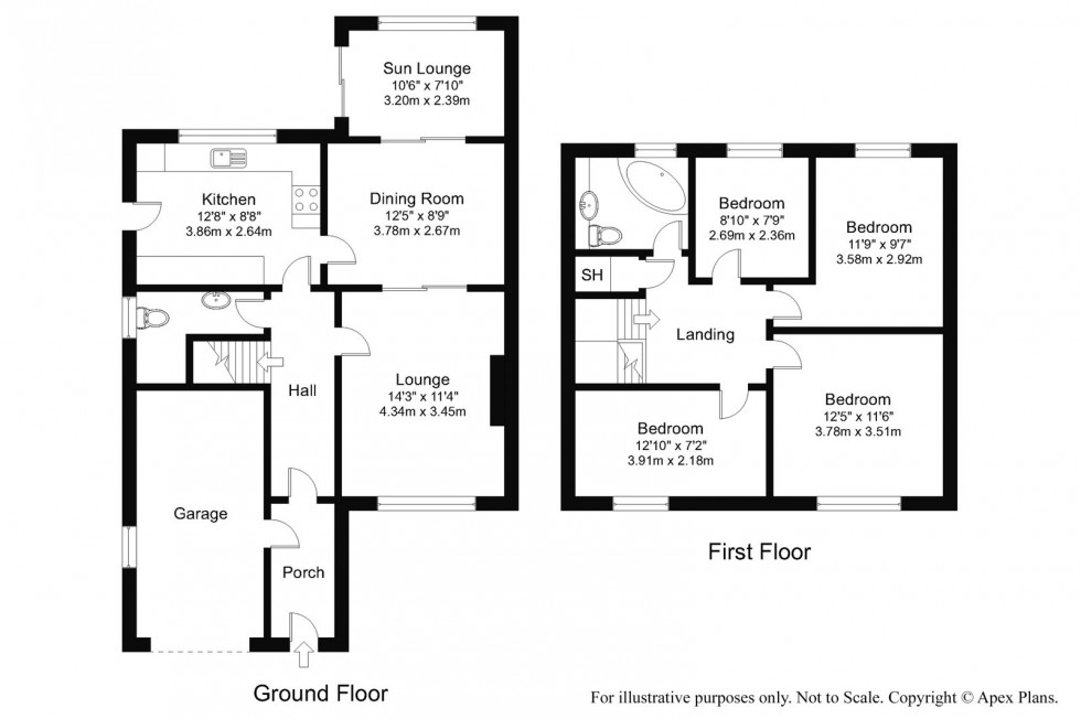 Floorplan for Boston Spa ~ Jervaulx Close, LS23 