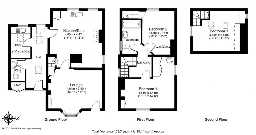 Floorplan for Kirk Deighton, Nr Wetherby, Main Street, LS22