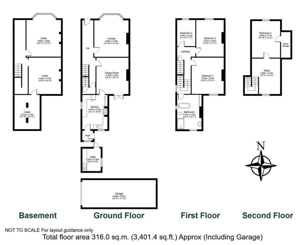 Floorplan for Boston Spa, High Street, LS23