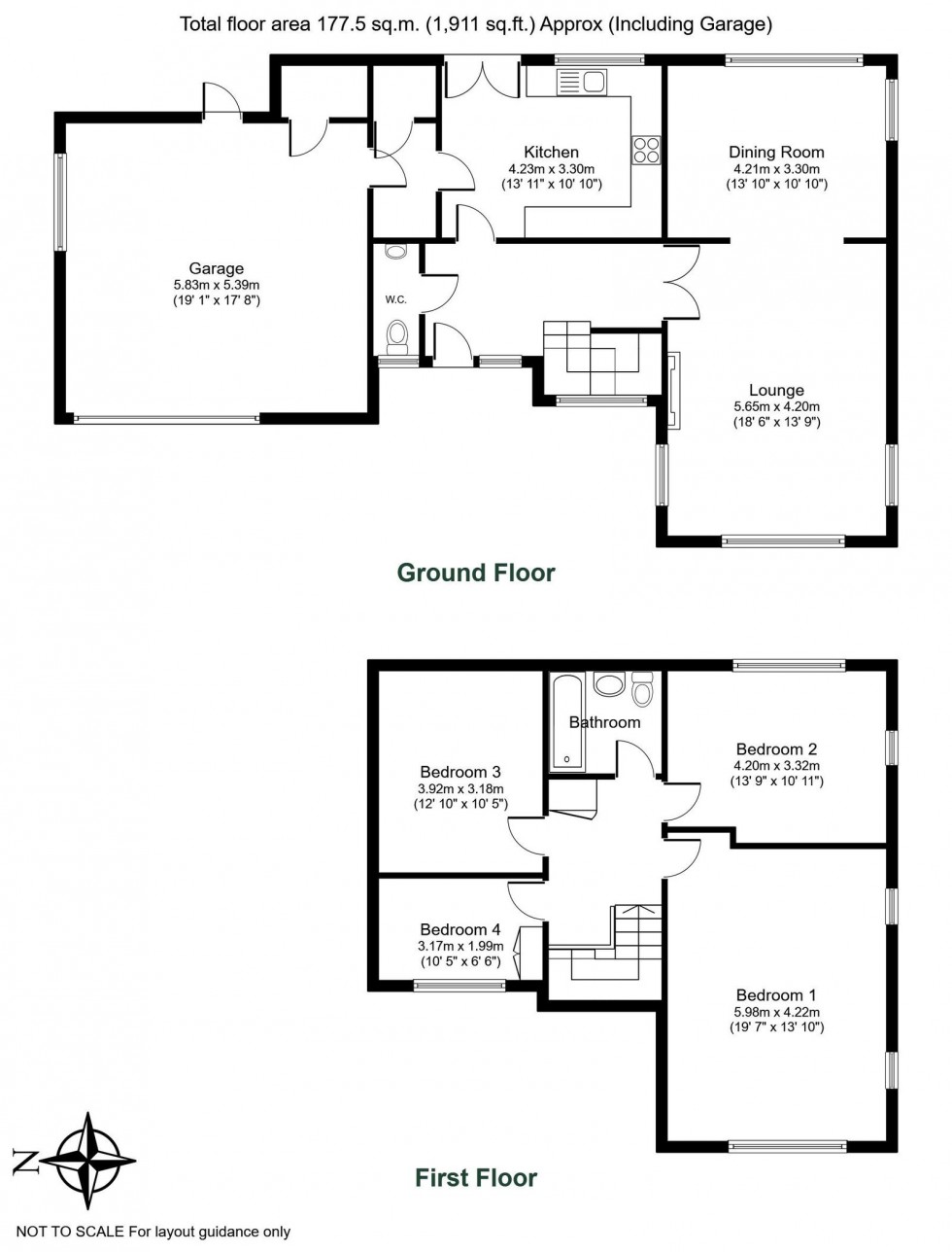 Floorplan for Wetherby, Hallfield Lane, LS22
