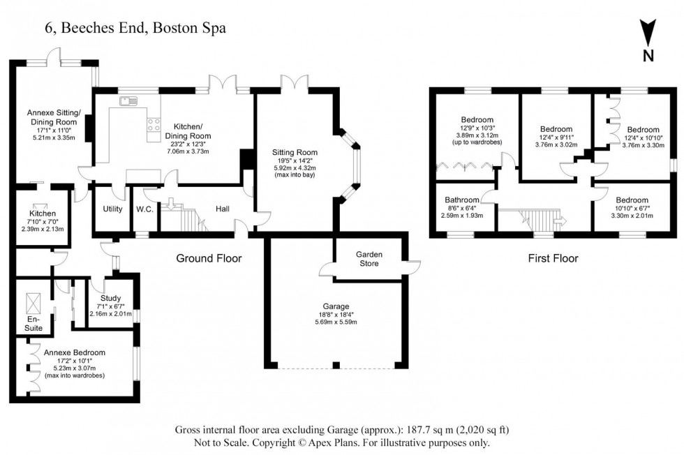 Floorplan for Boston Spa, Beeches End, LS23