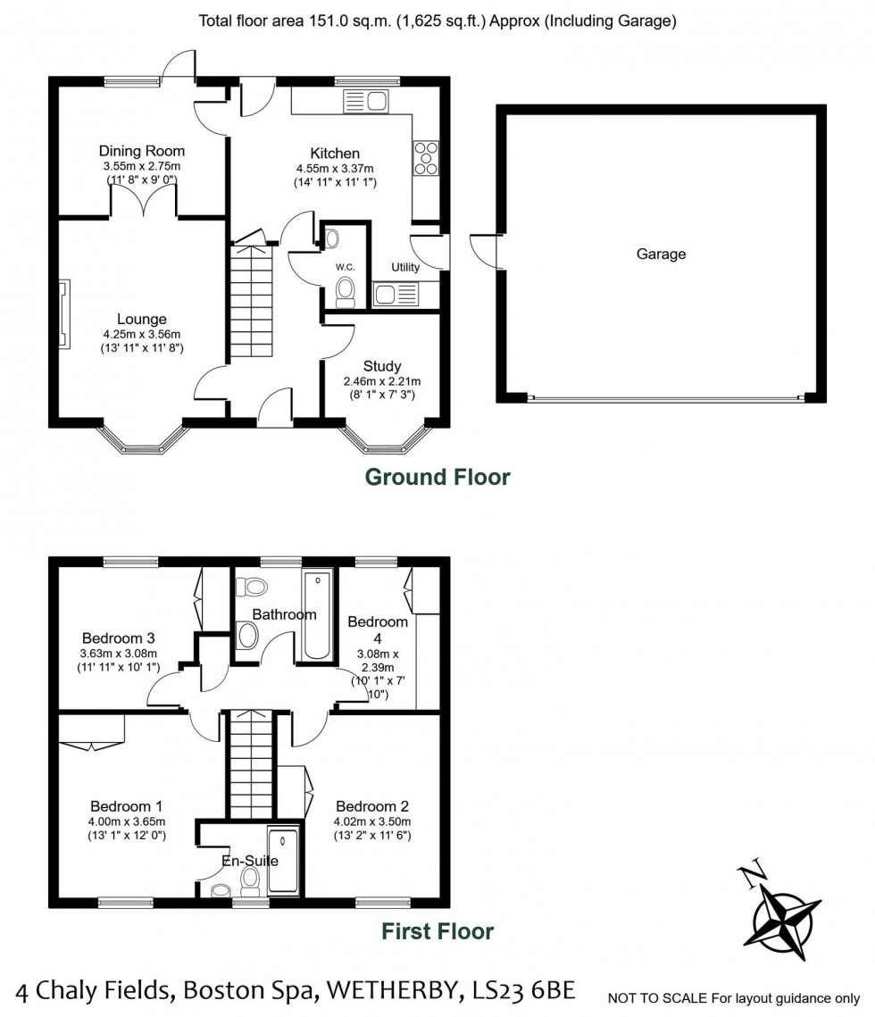Floorplan for Boston Spa, Chaly Fields, LS23