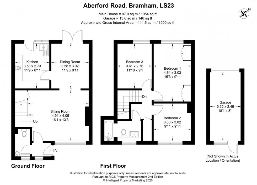 Floorplan for Bramham ~ Aberford Road, LS23