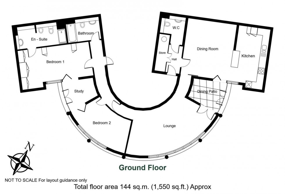 Floorplan for The Rotunda, Westgate, Wetherby, LS22