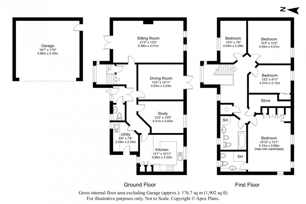 Floorplan for Sicklinghall ~ Back Lane,  LS22 