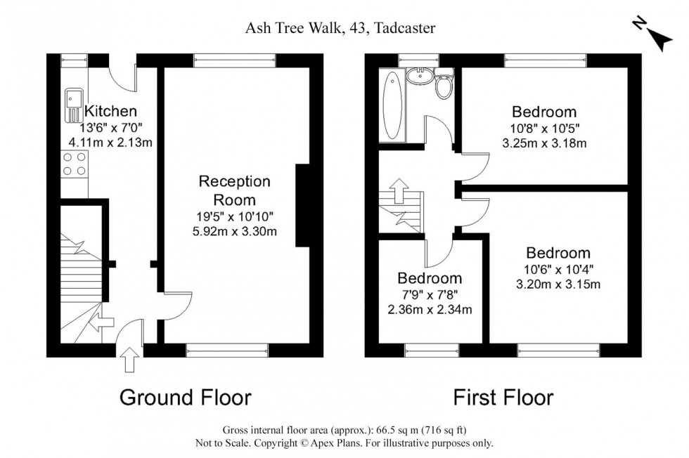 Floorplan for Tadcaster, Ash Tree Walk, LS24