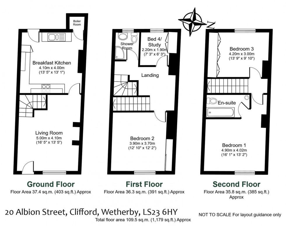 Floorplan for Clifford, Albion Street, LS23 