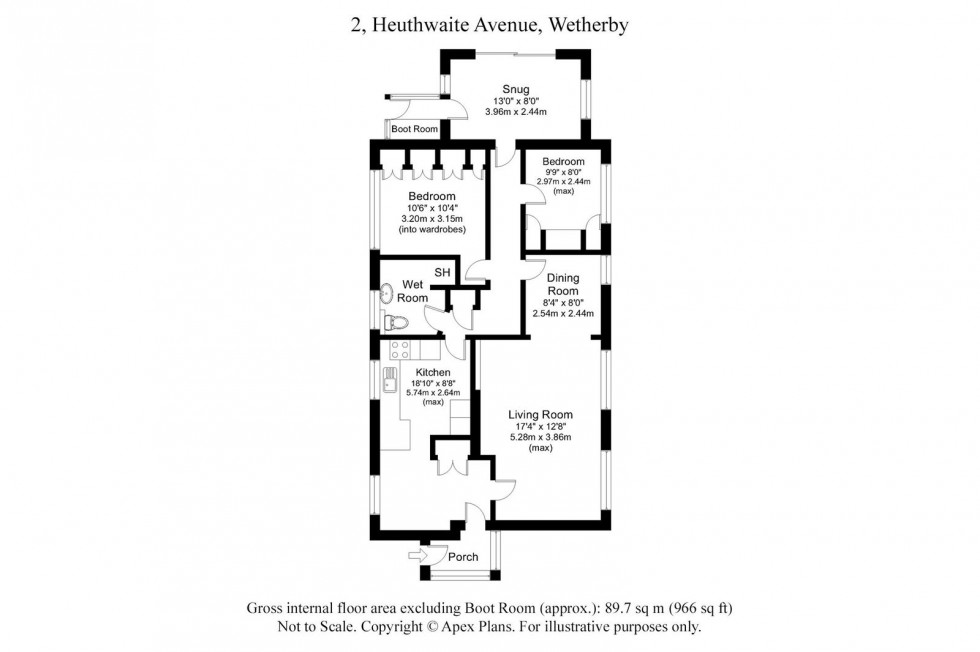 Floorplan for Wetherby, Heuthwaite Avenue, LS22 