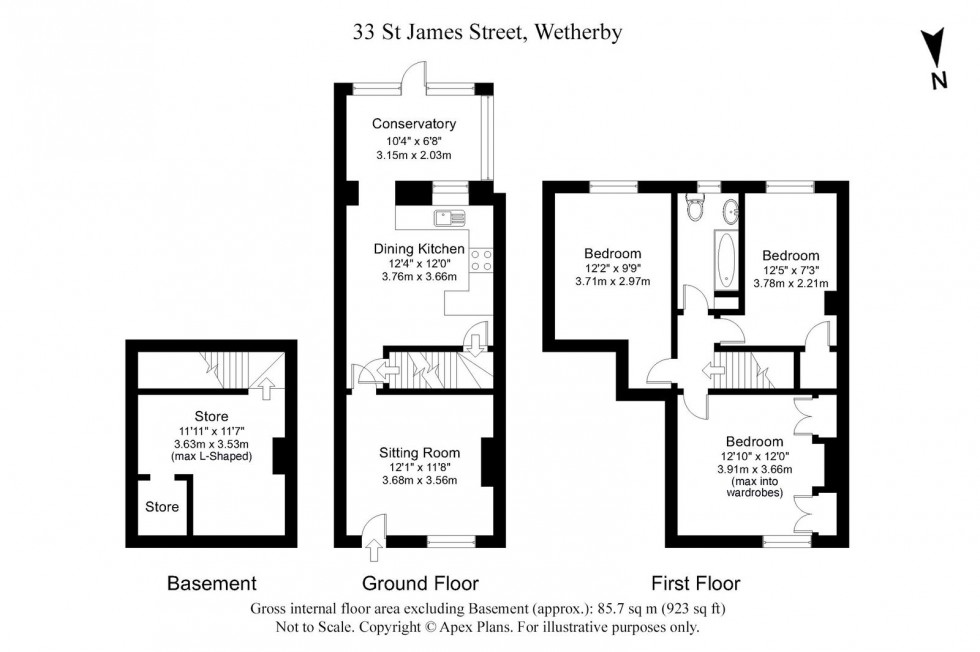 Floorplan for Wetherby, St James Street, LS22