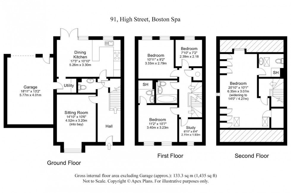 Floorplan for Boston Spa, High Street, LS23