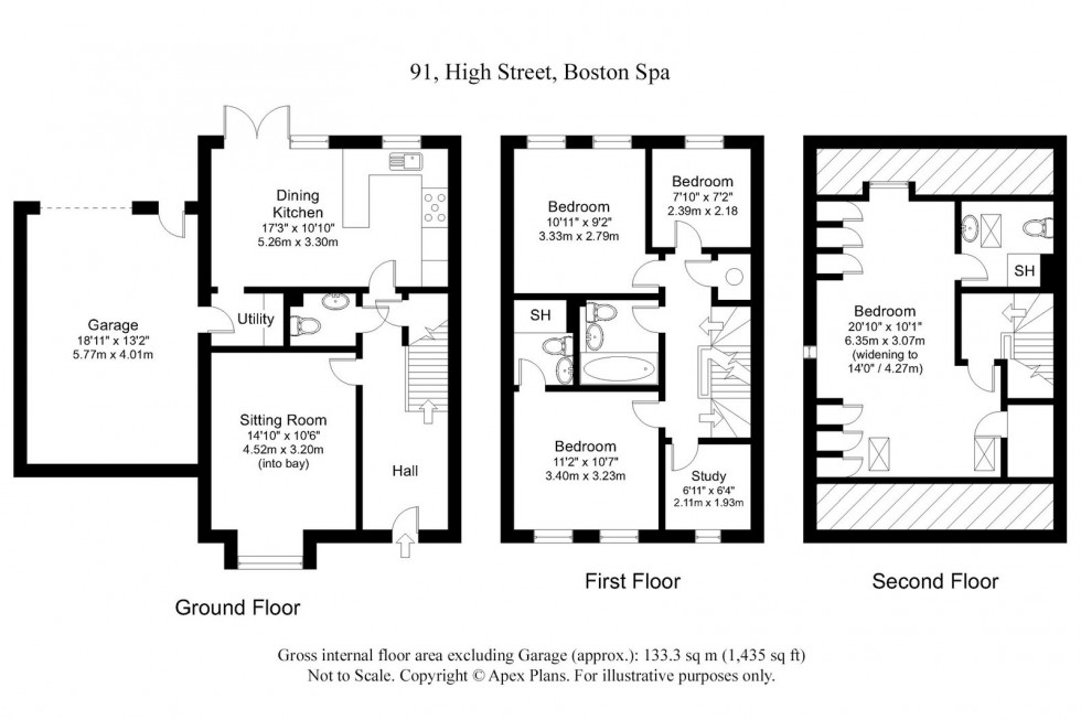 Floorplan for Boston Spa, High Street, LS23