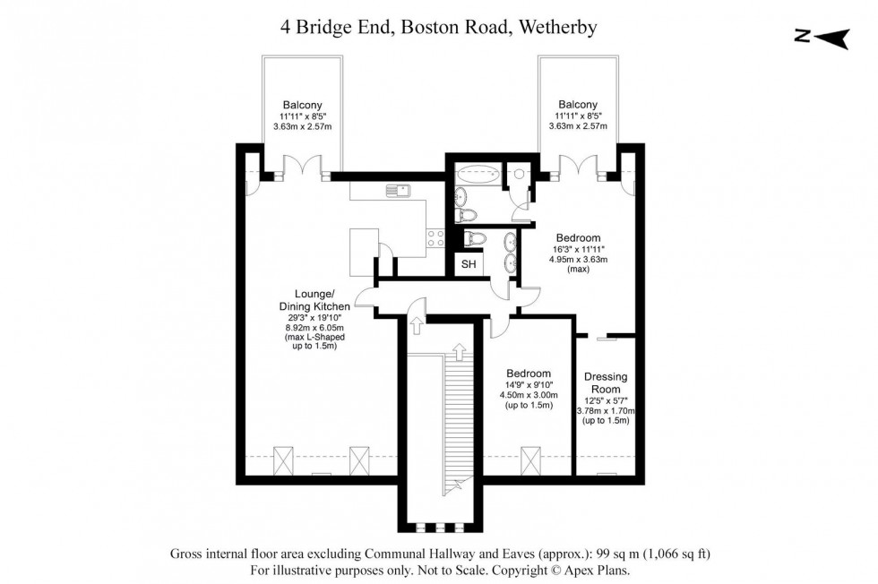 Floorplan for Wetherby, Bridge End, Boston Road, LS22 