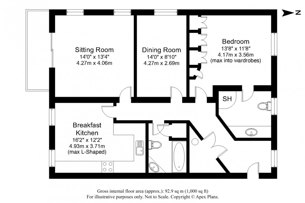 Floorplan for Wetherby ~ The Old Mill, Scott Lane, LS22 