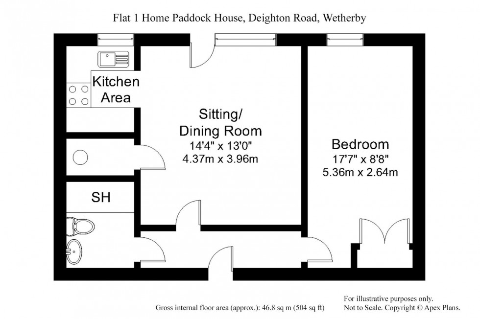 Floorplan for Wetherby, Home Paddock House, Deighton Road, LS22  