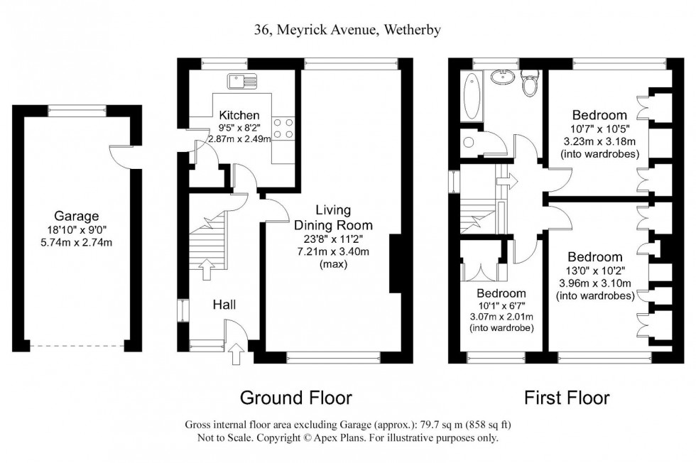 Floorplan for Wetherby, Meyrick Avenue, LS22 