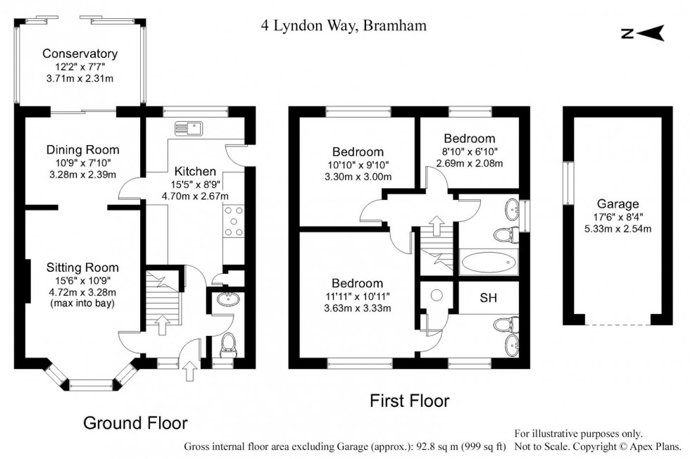 Floorplan for Bramham, Lyndon Way, LS23 
