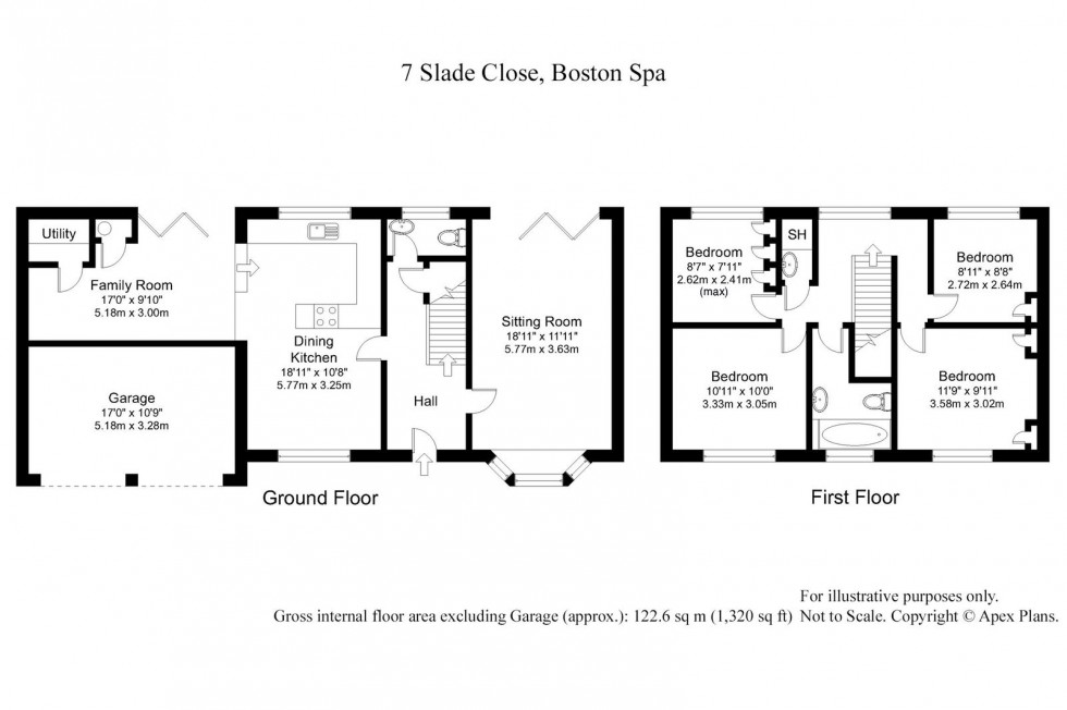 Floorplan for Boston Spa, Slade Close, LS23 