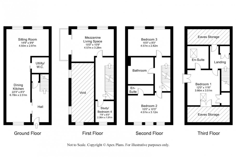 Floorplan for Tockwith ~  The Old Malt Kiln, Westfield Road, YO26