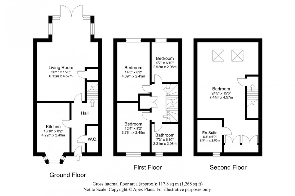 Floorplan for Wetherby, Montagu Close, LS22 