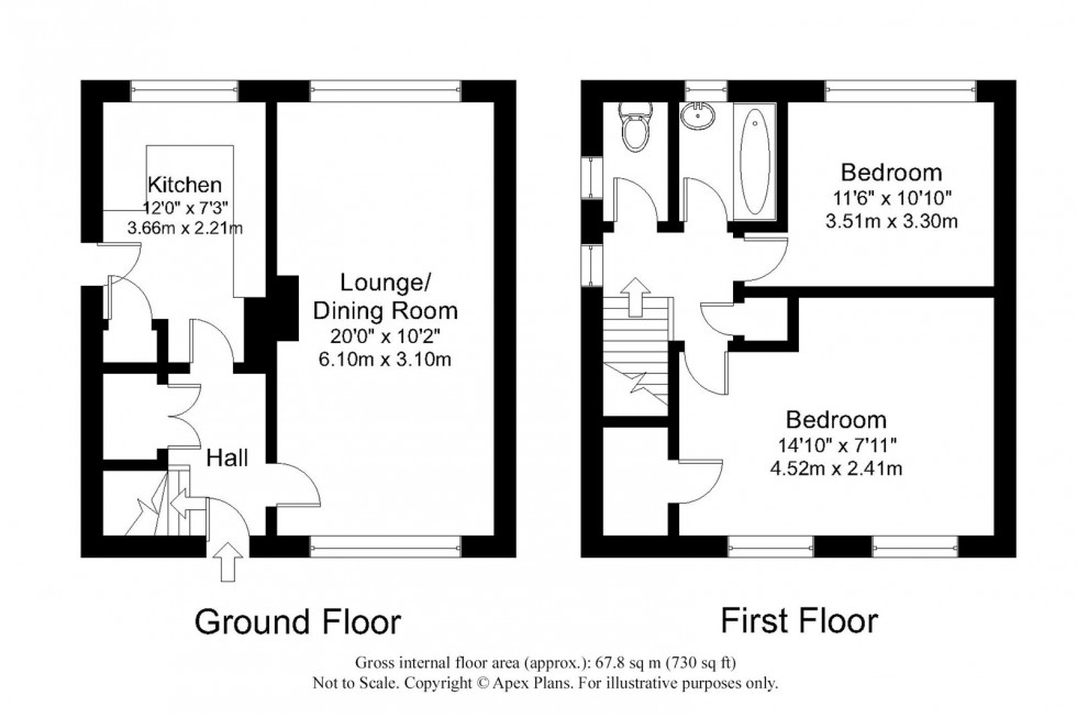 Floorplan for Leeds ~ Fieldhouse Drive, LS17