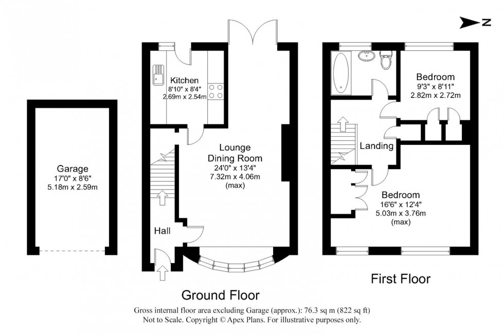 Floorplan for Wetherby ~ The Chase, LS22 