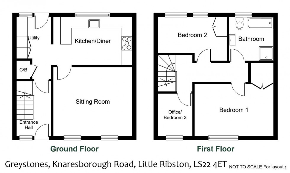 Floorplan for Little Ribston ~ Knaresborough Road, Little Ribston, Wetherby, LS22  