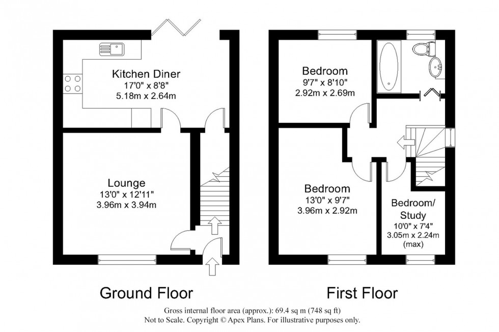 Floorplan for Boston Spa ~ Grove Crescent, LS23 