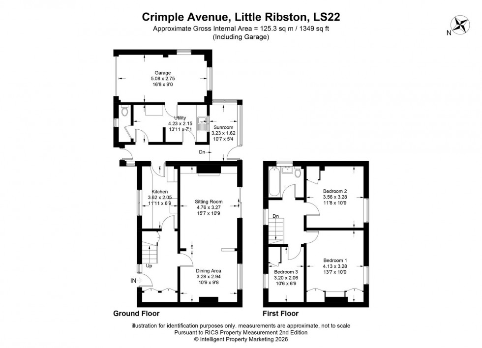 Floorplan for Little Ribston ~ Crimple Avenue, LS22 