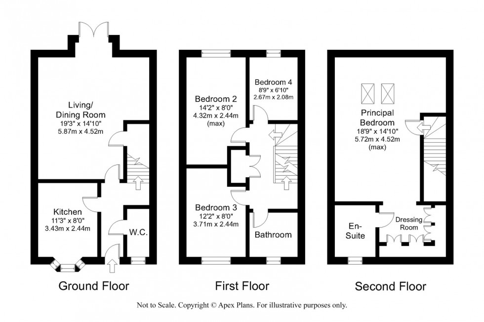Floorplan for Wetherby ~ Sandbeck Close, LS22 