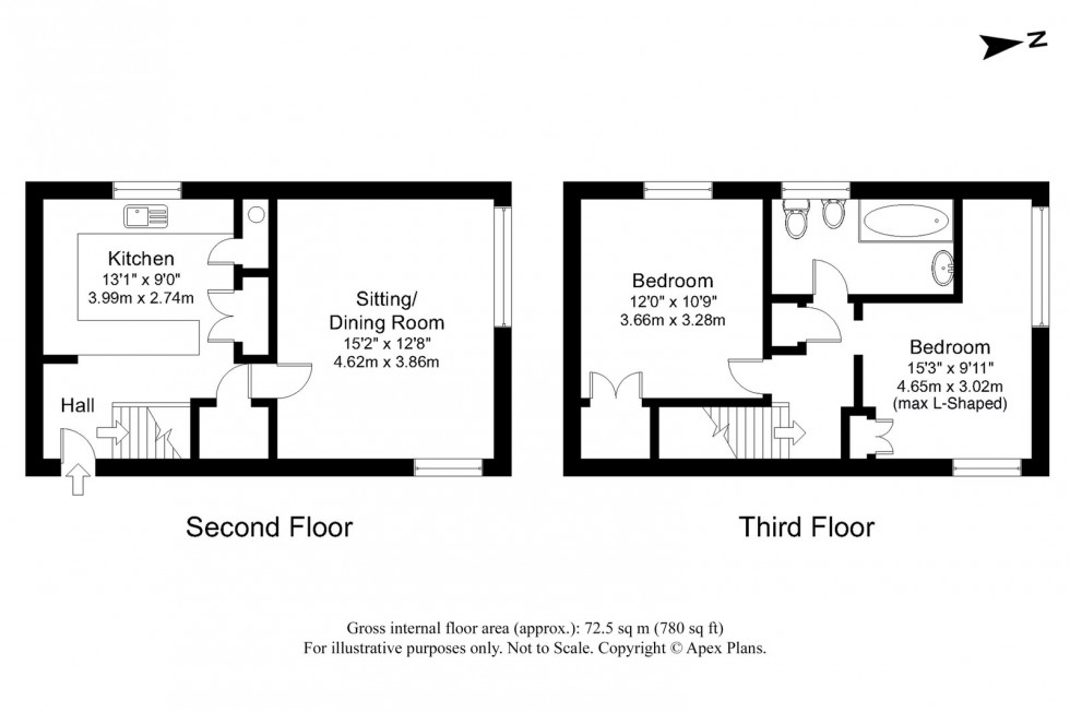 Floorplan for Wetherby ~ York Place, LS22 