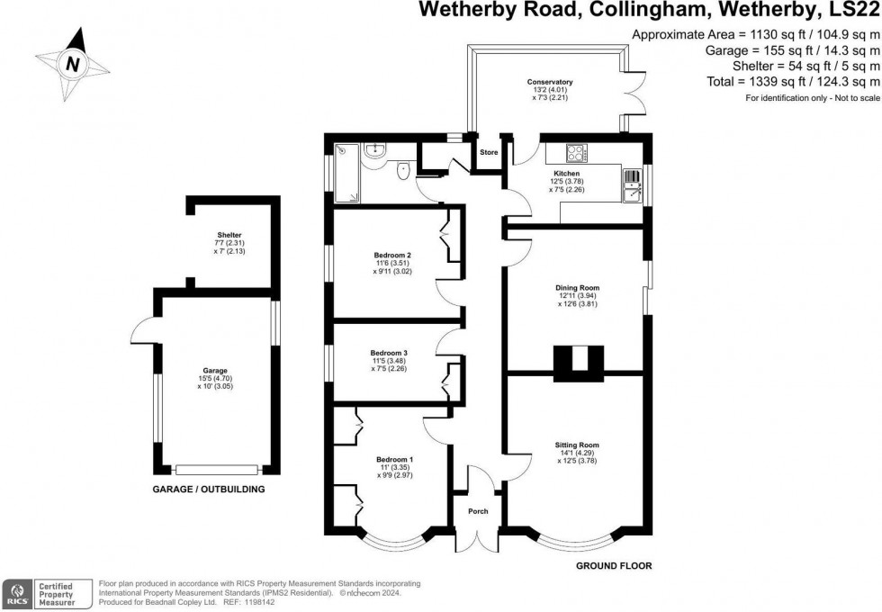 Floorplan for Collingham ~ Wetherby Road, LS22  